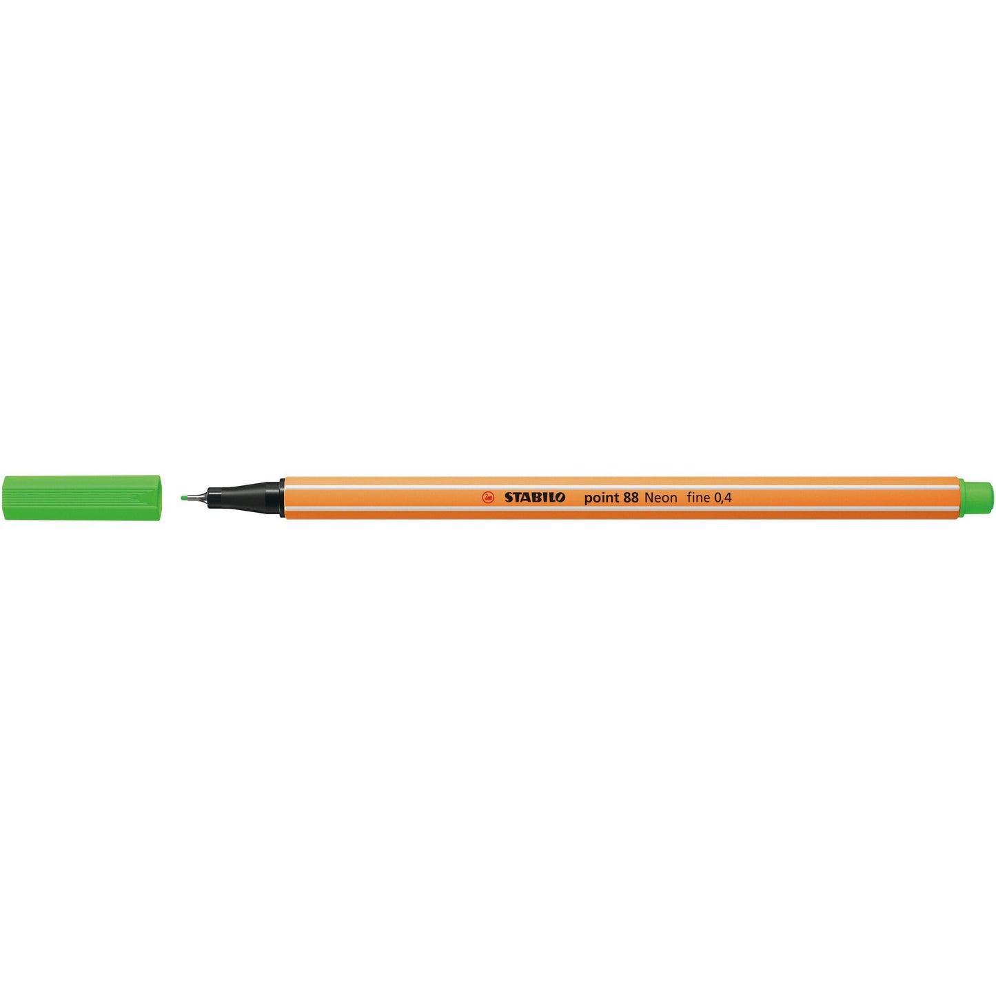 Stabilo - point 88, premium fineliner 0.4 mm, neon groen, per stuk