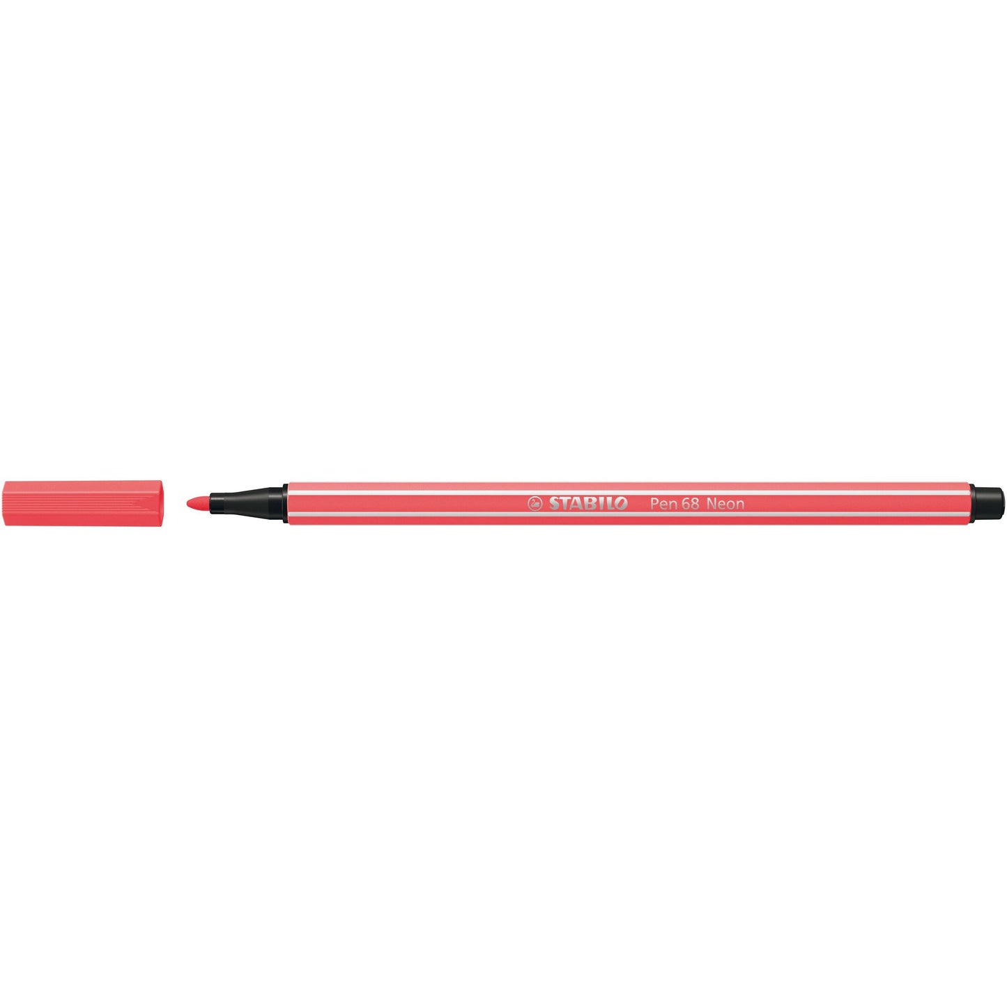 Stabilo - Feutre 68/040 rouge fluo moyen | 10 pièces