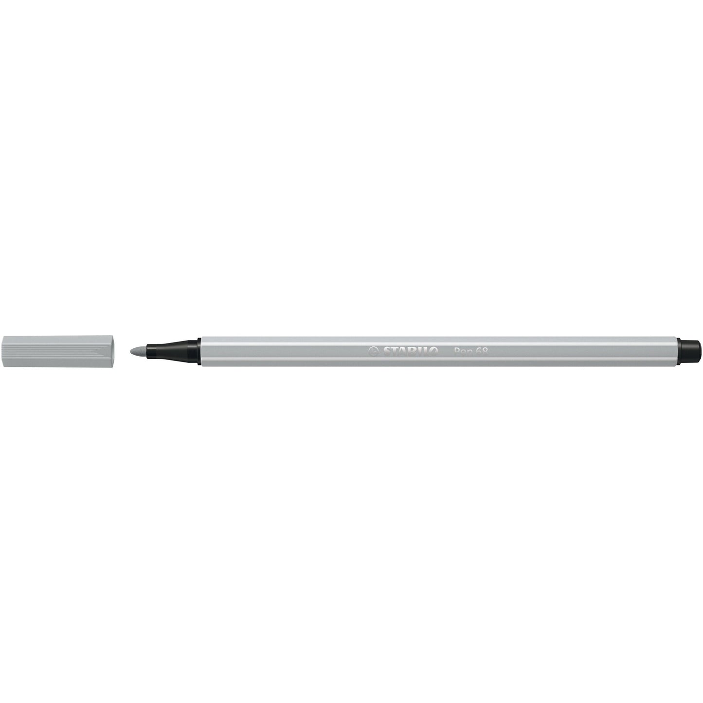 Stabilo - Viltstift pen 68/94 m lichtgrijs | 10 stuks