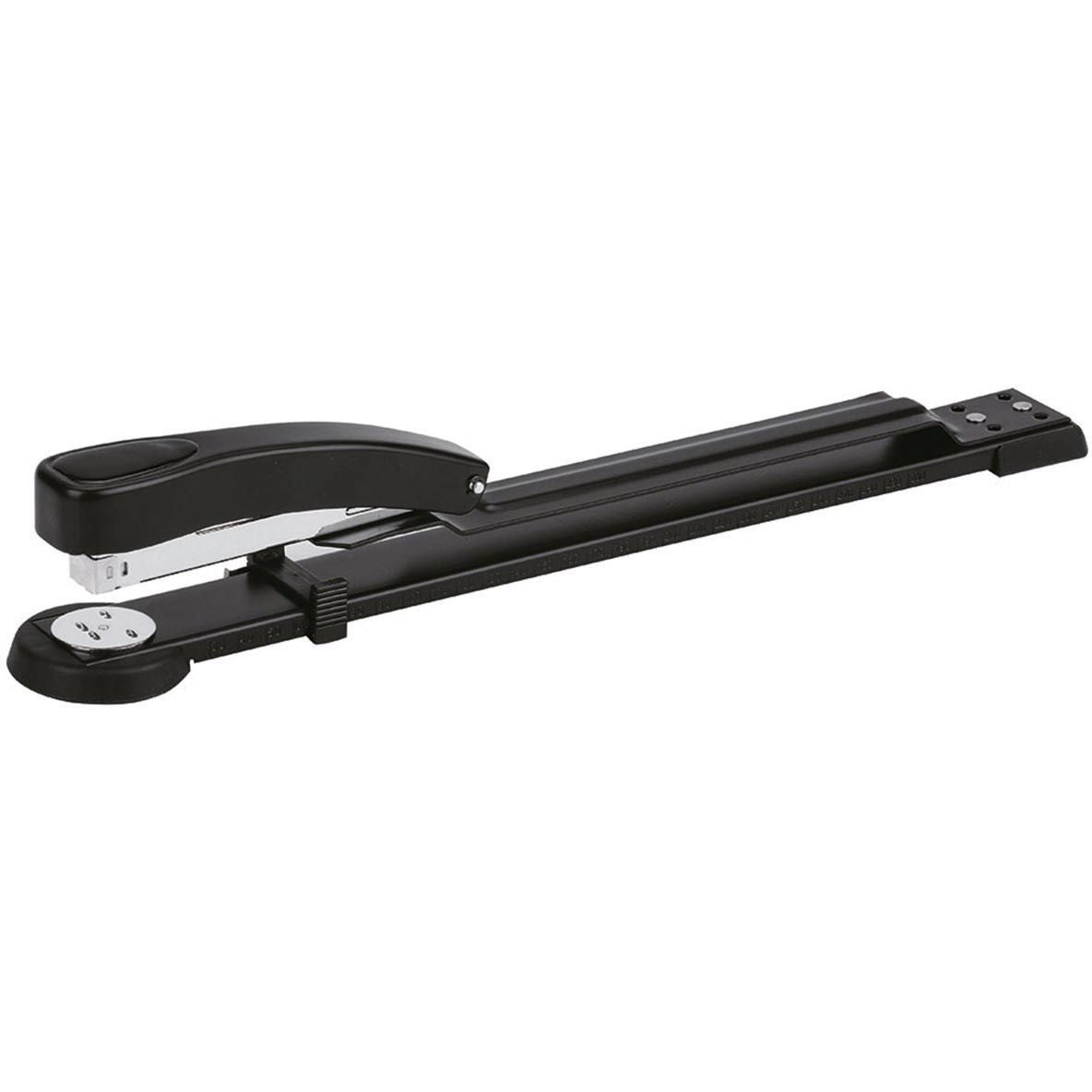 OFFICE products - nietmachine met lange arm, metaal, 50 blad, zwart