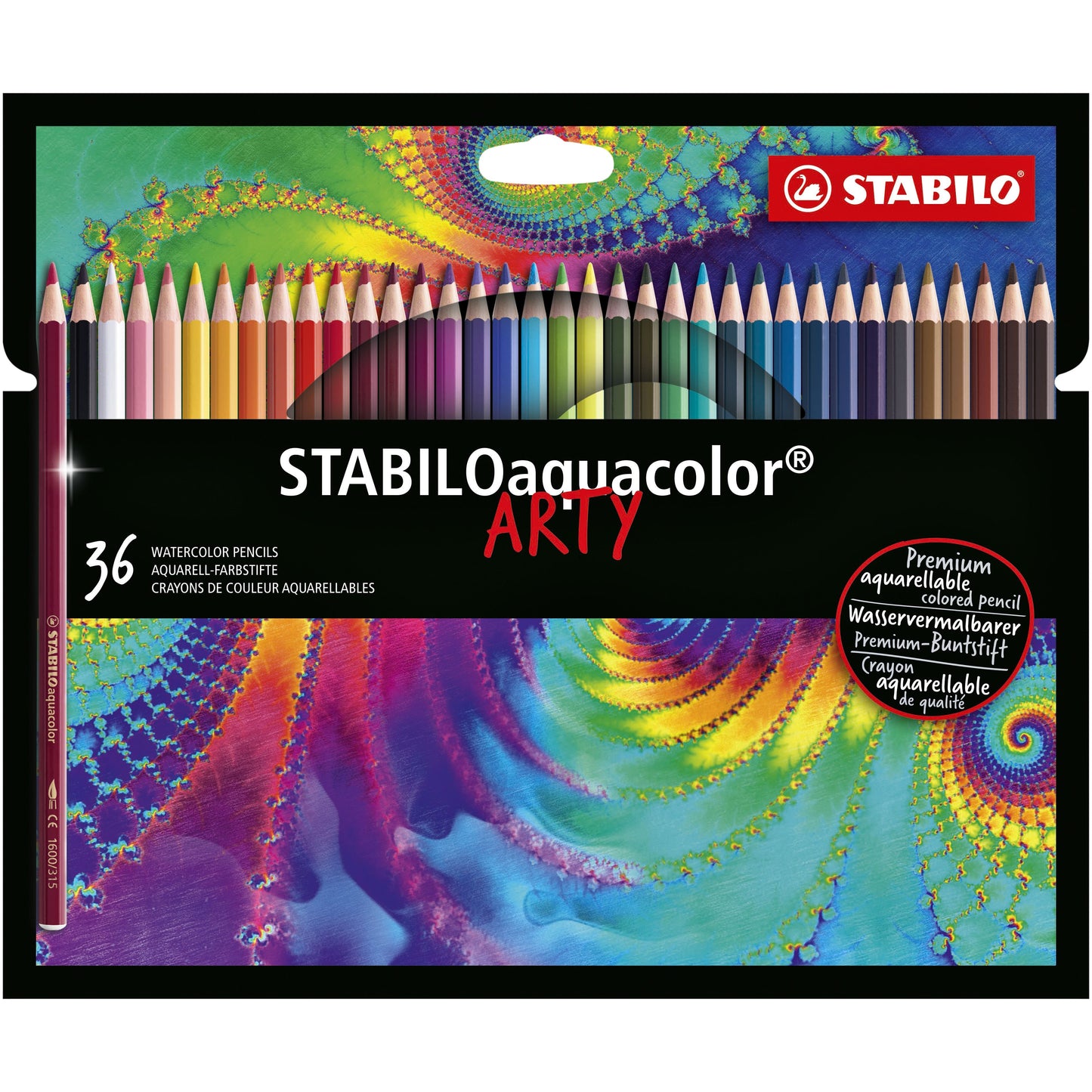Stabilo - Kleurpotloden 1636 aquacolor Arty assorti etui à 36 stuks