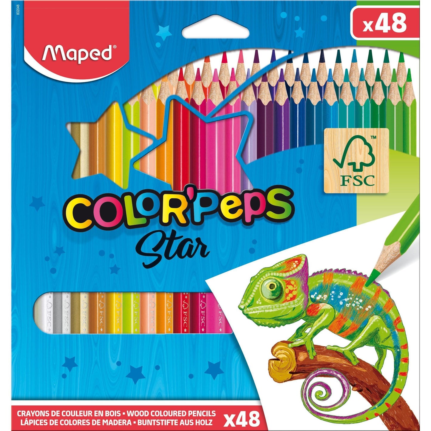 Maped - Crayon de couleur Color'Peps coffret de 48 couleurs