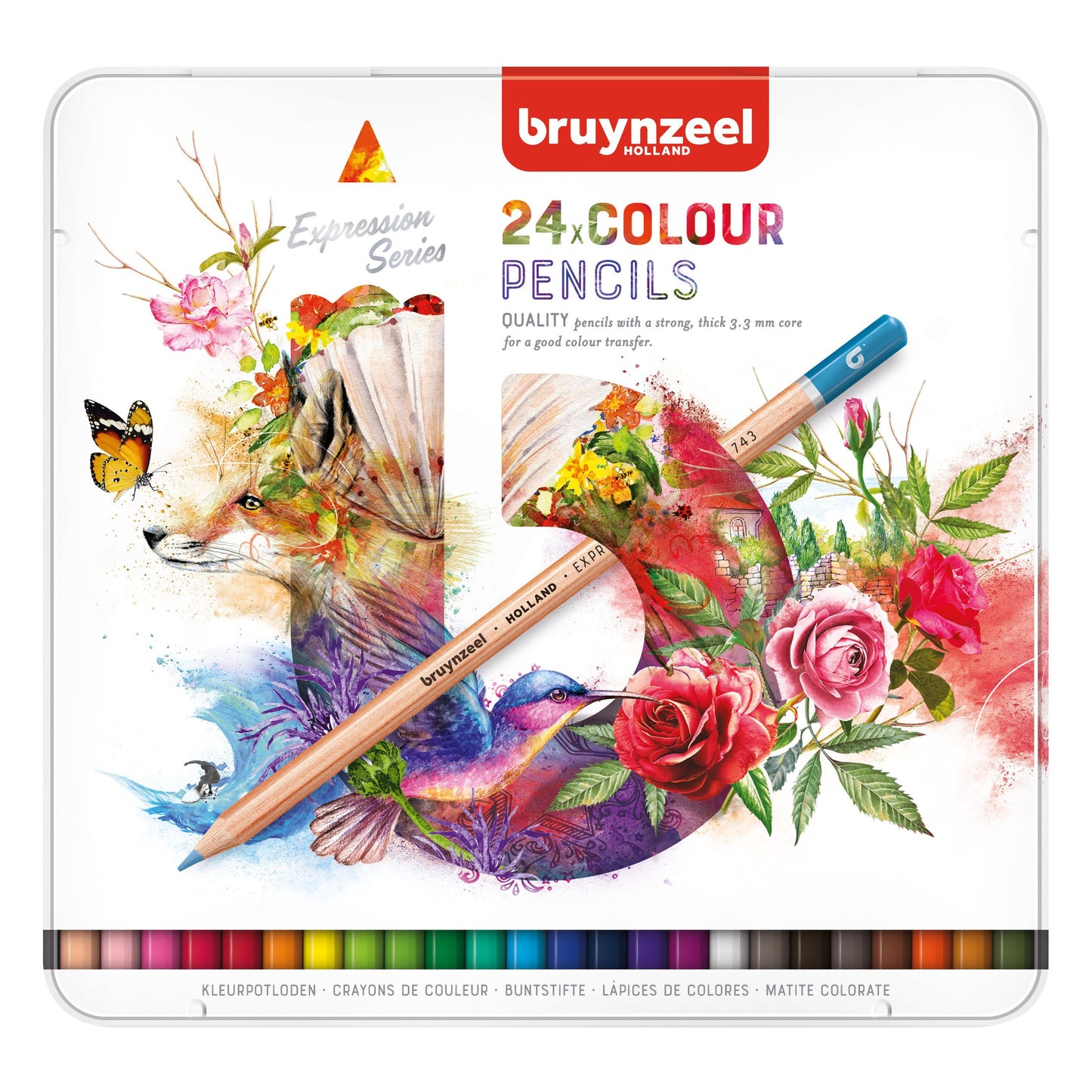 Bruynzeel - Crayons de couleur sion color boîte de 24 pièces