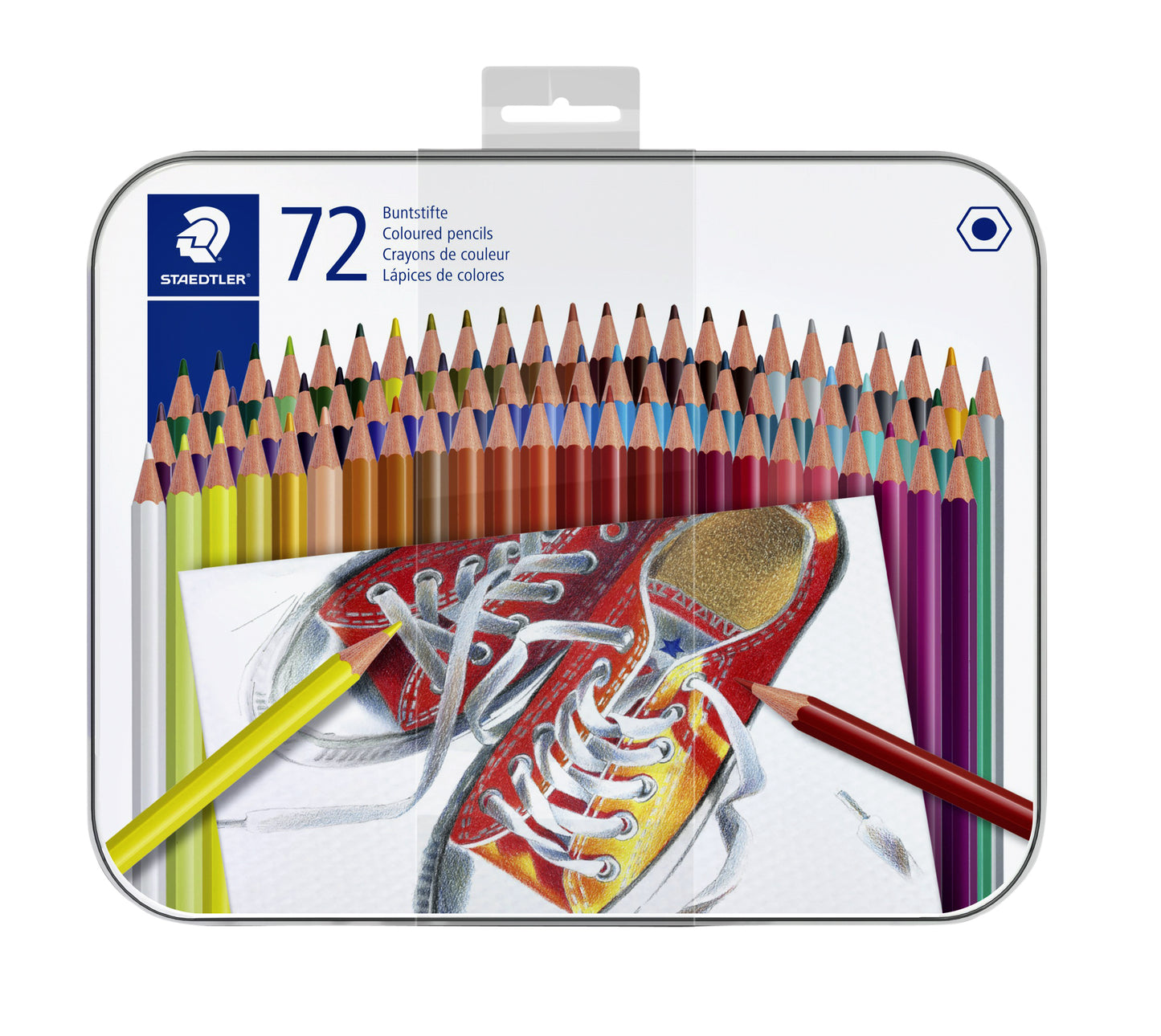 Staedtler - Kleurpotlood 175 6kantig assorti blik à 72 kleuren