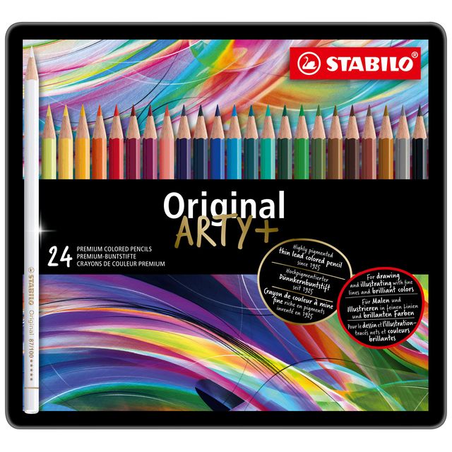 STABILO - Crayons de couleur 8774 Original Arty boîte assortie de 24 pièces
