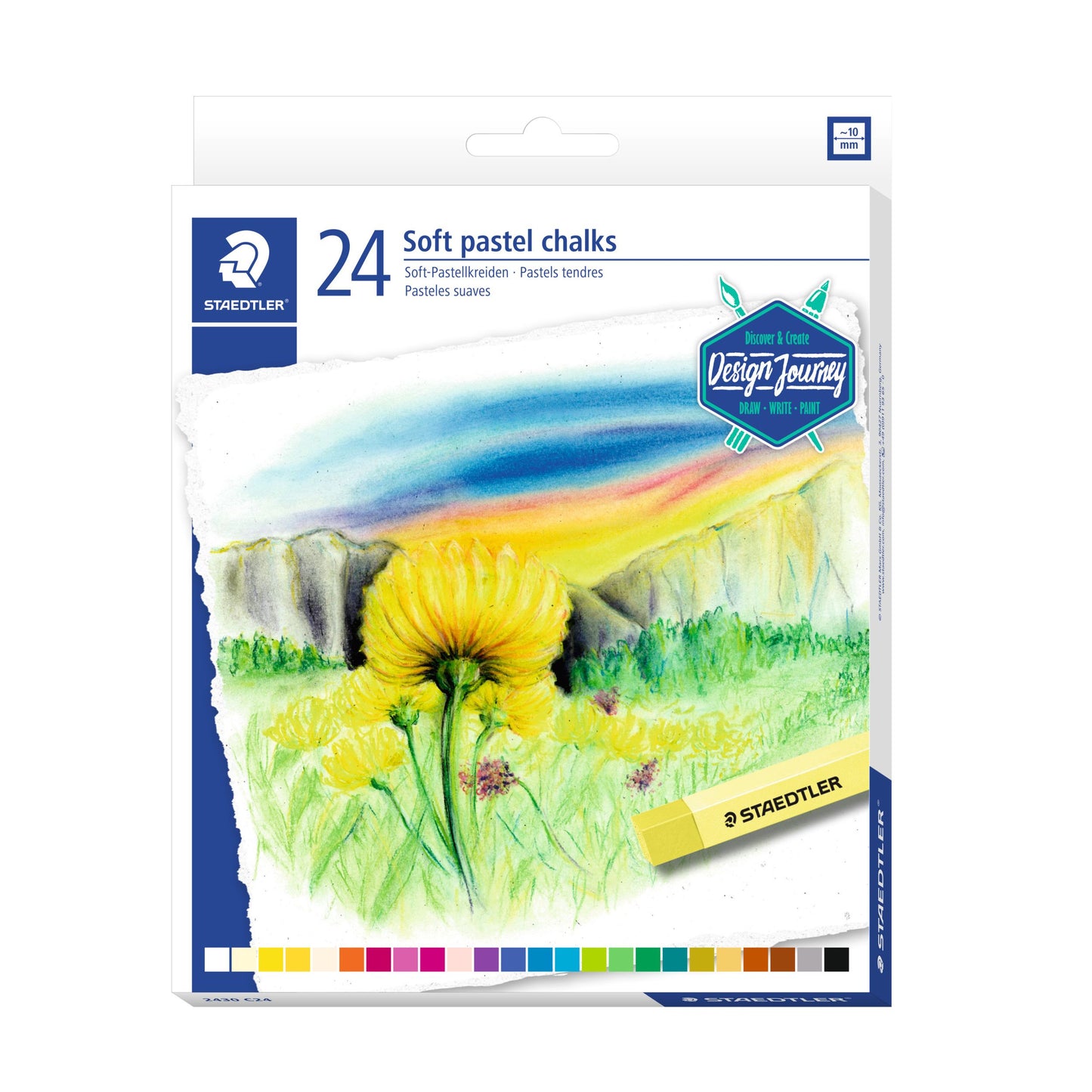Staedtler - Craie à compter Karat Soft Assortiment de 24 pièces
