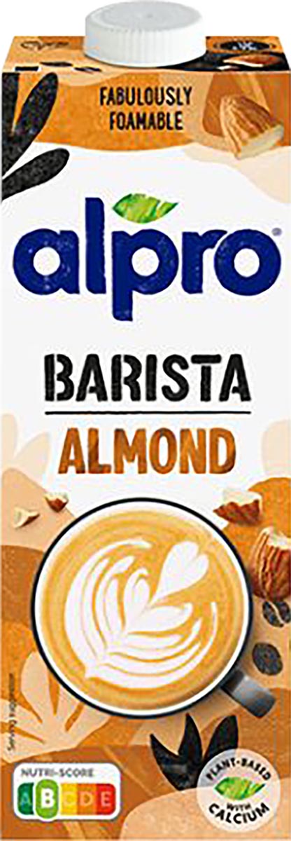 Alpro - Lait d'amande végétal Barista, 1 l, paquet de 8