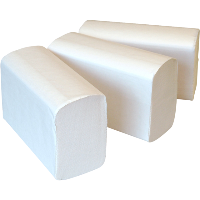 Qleaniq® - Handdoek | Multivouw | 2-laags | papier | 20.6cm | 32cm | wit | 3000 stuks