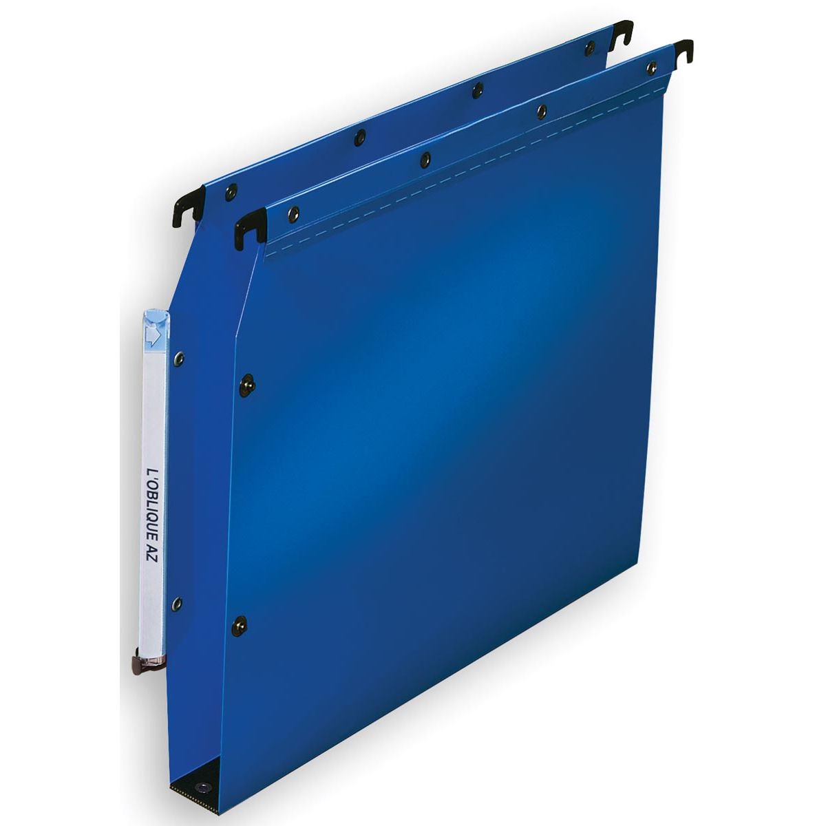 Elba - Dossiers suspendus L'Oblique pour caisson et fond 30 mm, bleu