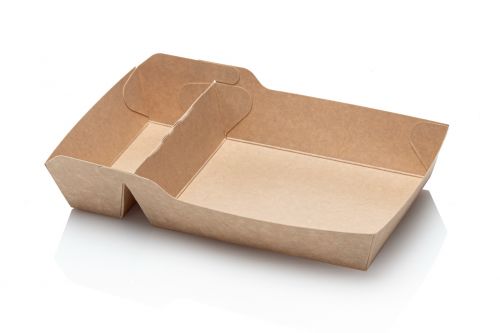 Kraft - Snackbehälter A14 +1/A20 125x95x33mm 50 Stück