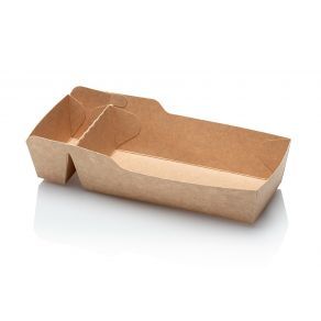 Kraft - Boîte à snacks A9+1/A22, 120x70x35mm 50 pièces