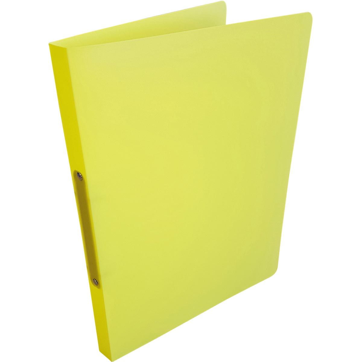 Alpha - classeur à anneaux, pour pieds A4, en PP, 2 anneaux de 16 mm, jaune