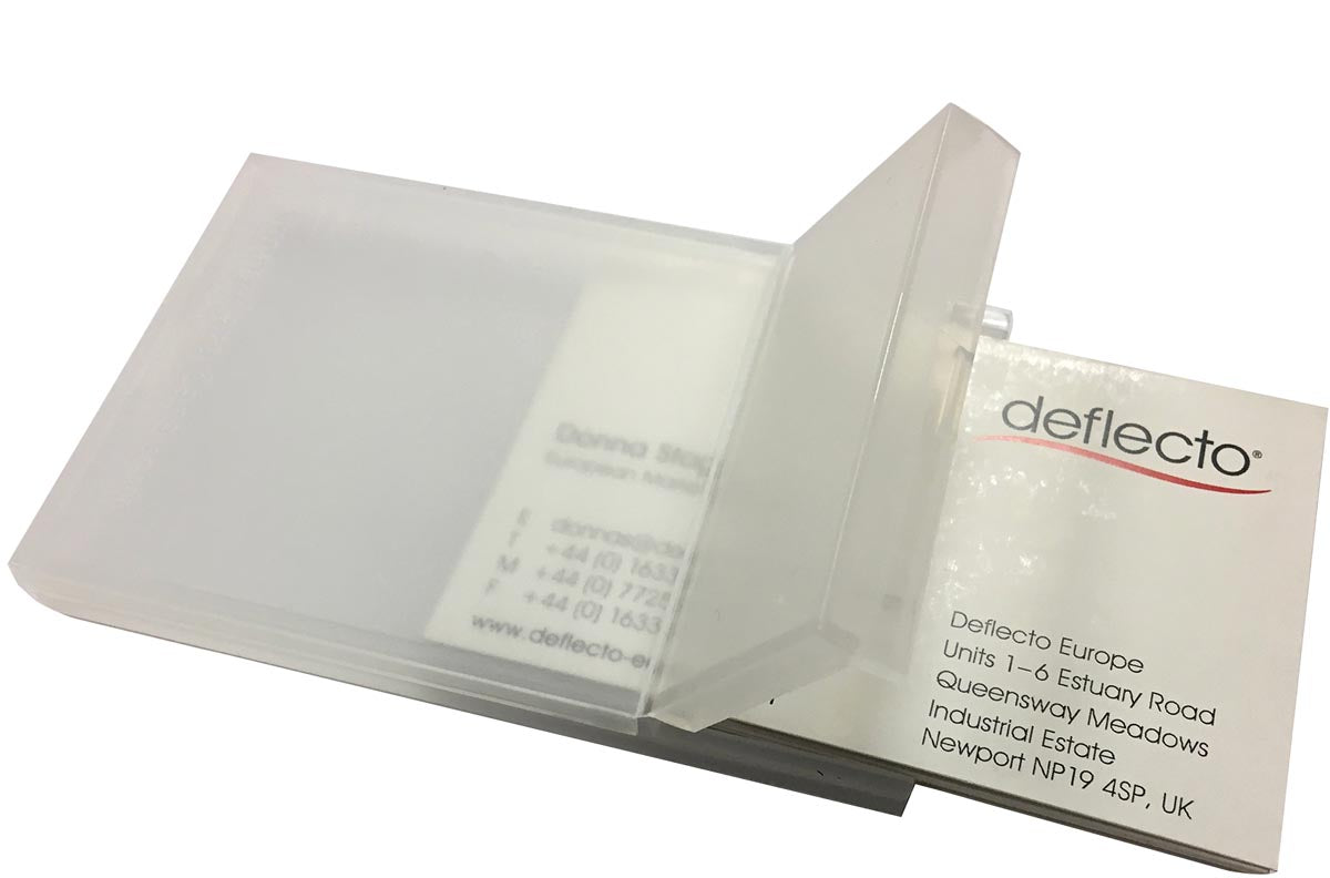 Deflecto - porte-cartes de visite transparent