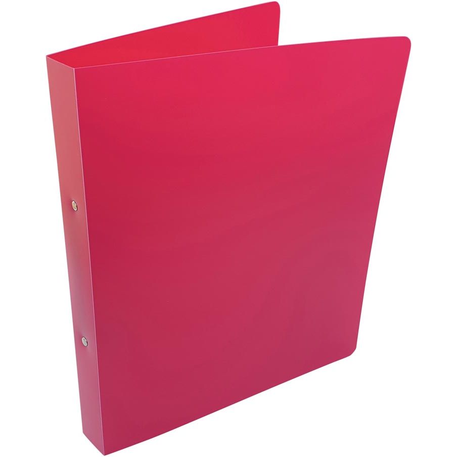 Alpha - ringmap, voor ft A4, uit PP, 2 ringen van 25 mm, roze