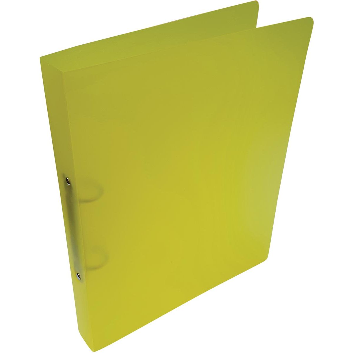Alpha - classeur à anneaux, pour pieds A4, en PP, 2 anneaux de 25 mm, jaune transparent