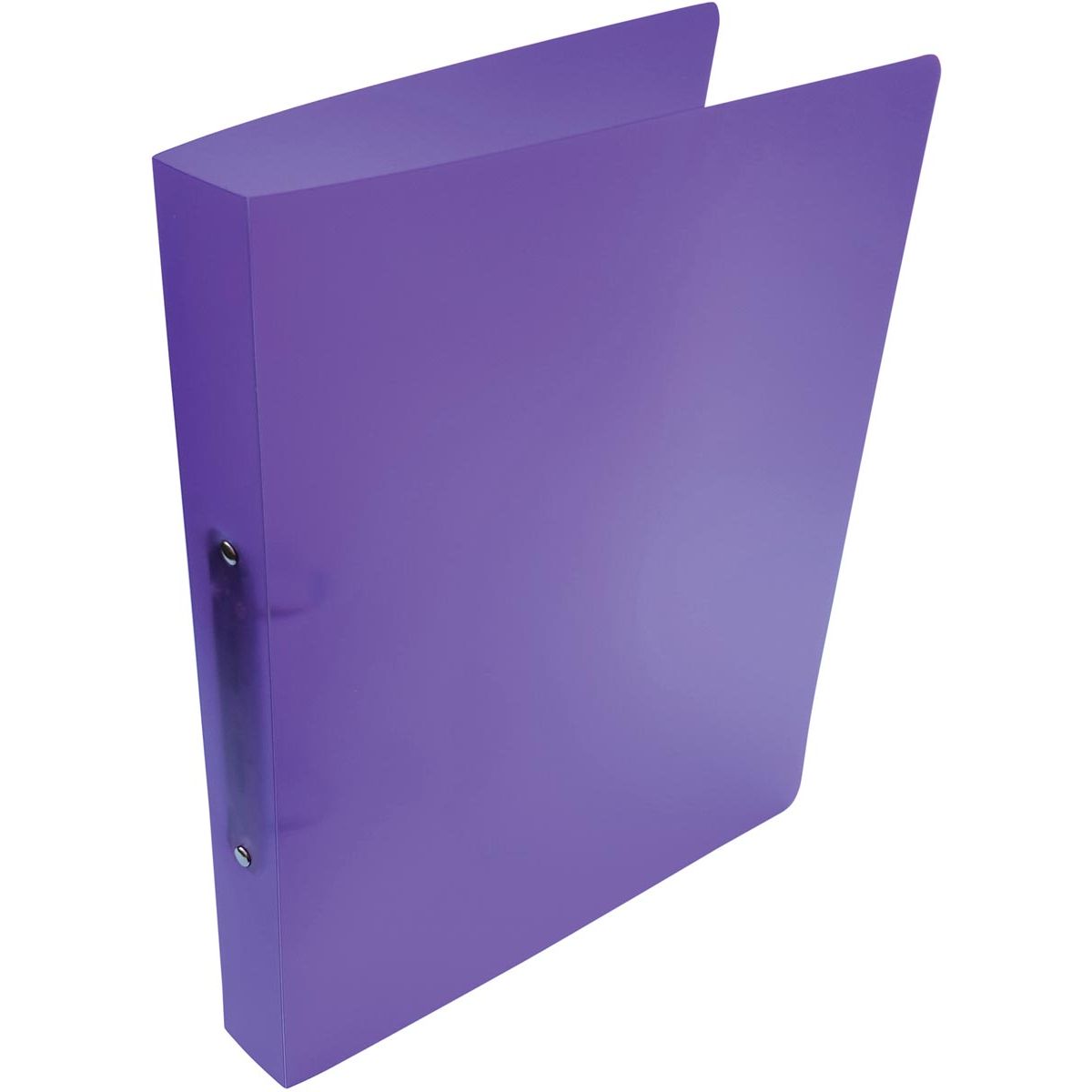 Alpha - classeur à anneaux, pour pieds A4, en PP, 2 anneaux de 25 mm, violet transparent