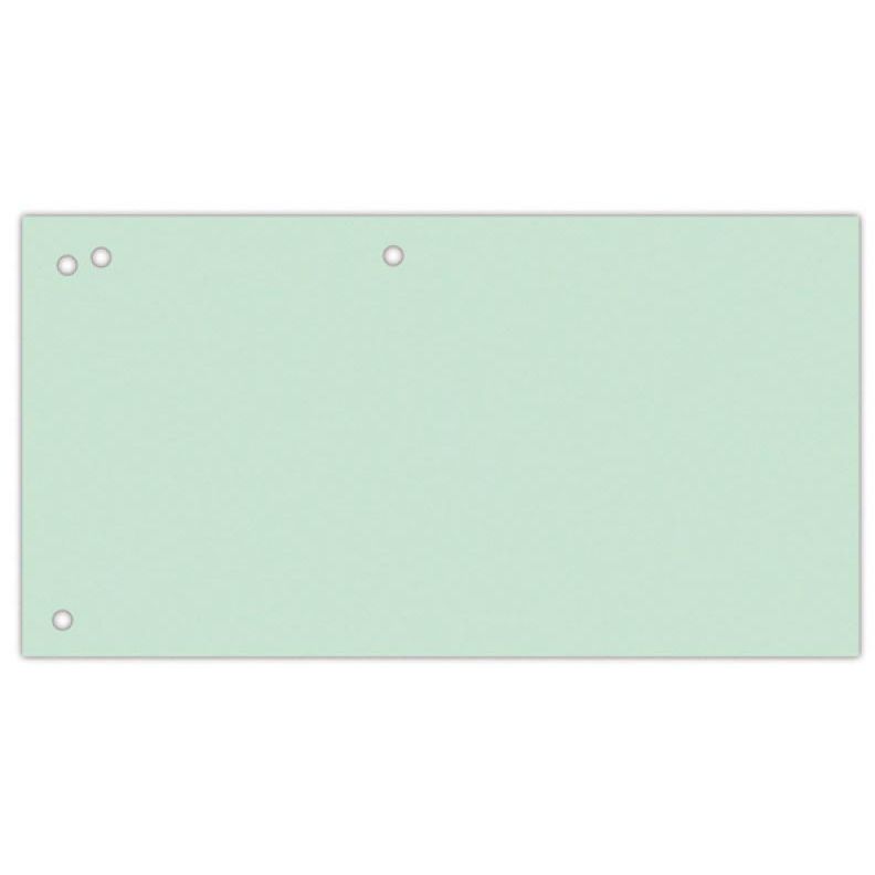 OFFICE products - verdeelstroken, 240 x 105 mm, pak van 100 stuks, groen