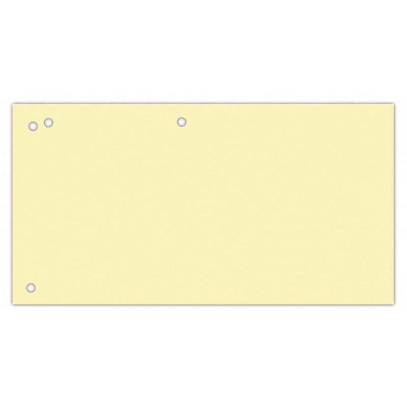 OFFICE products - verdeelstroken, 240 x 105 mm, pak van 100 stuks, geel