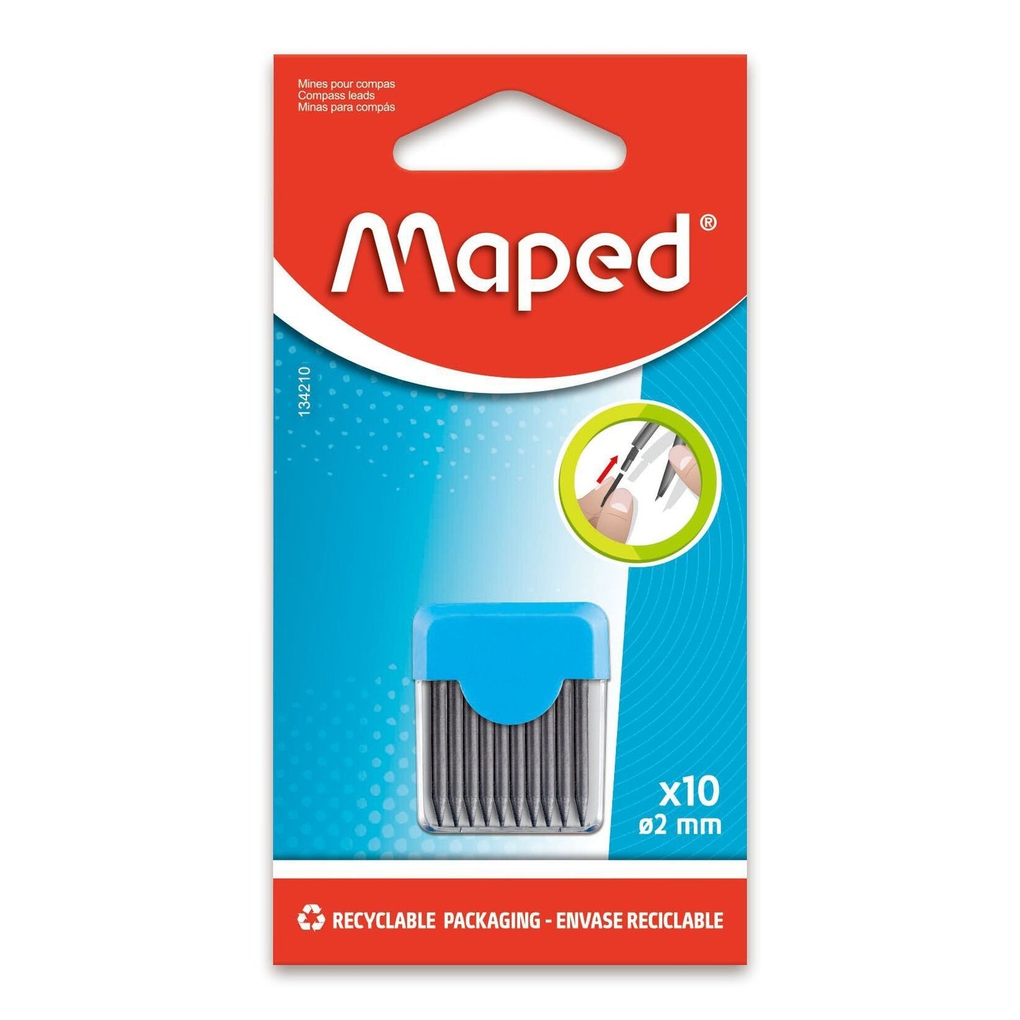 Maped - serstift 2mm set á 10 stuks