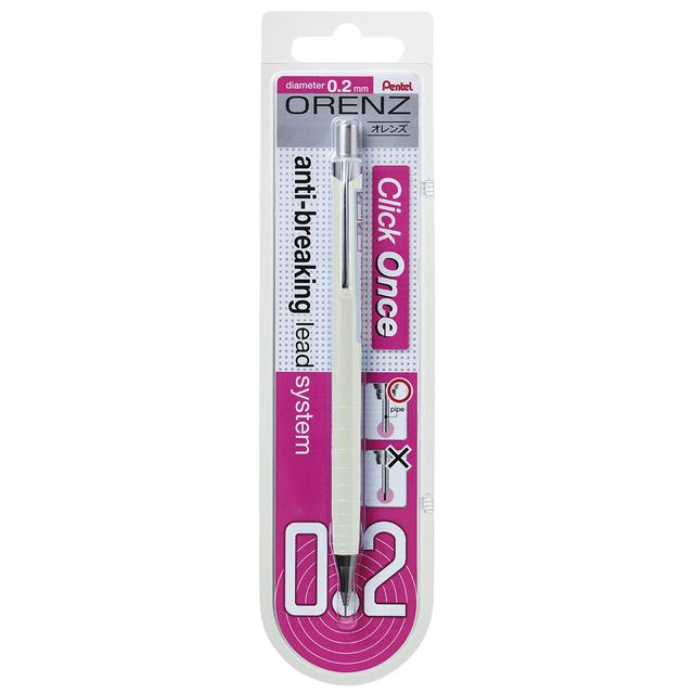 Pentel - Druckbleistift Orenz B 0,2 mm weiß