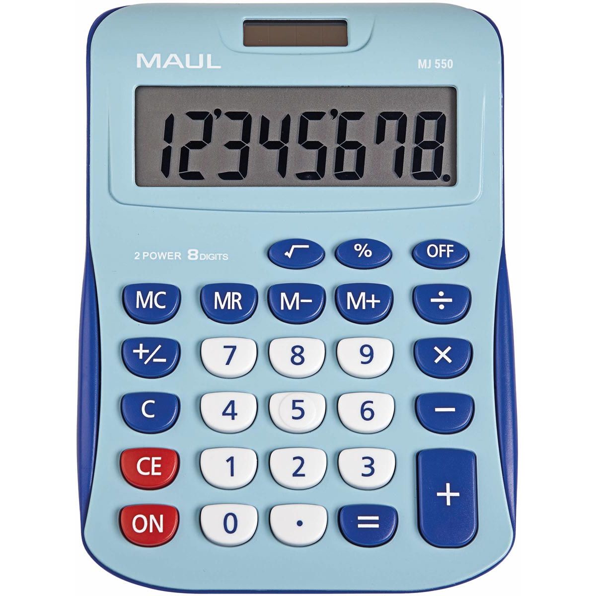 Maul - Calculatrice de bureau MJ 550, junior, bleu clair