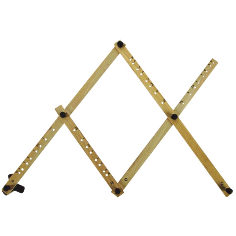 Rumold - Pantographe P4 en bois dur longueur 34cm gris pulvérisé