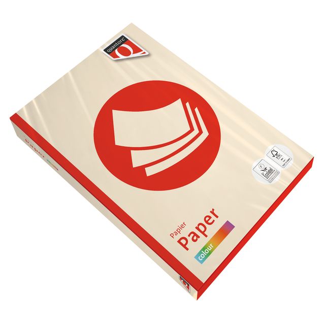 Quantore - Kopieerpapier Colour A4 120gr creme 250 vel | 5 stuks