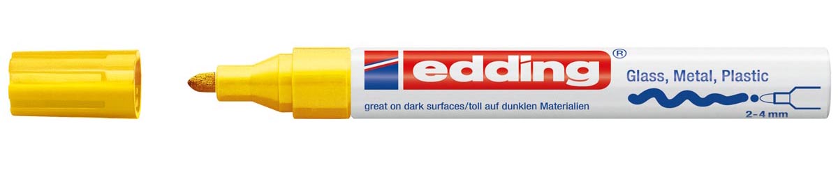 Edding - marqueur peinture brillante e-750 CR jaune