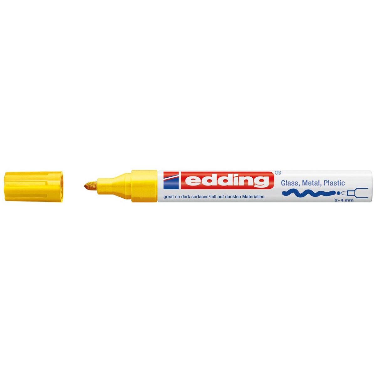 Edding - marqueur peinture brillante e-750 CR jaune