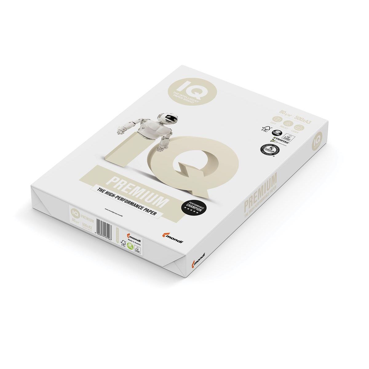 IQ - printpapier ft A3, 80 g, pak van 500 vel