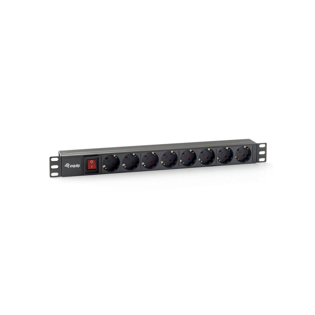 EQUIP - 333283 energiedistributie 8 AC-uitgang(en) 1U Zwart