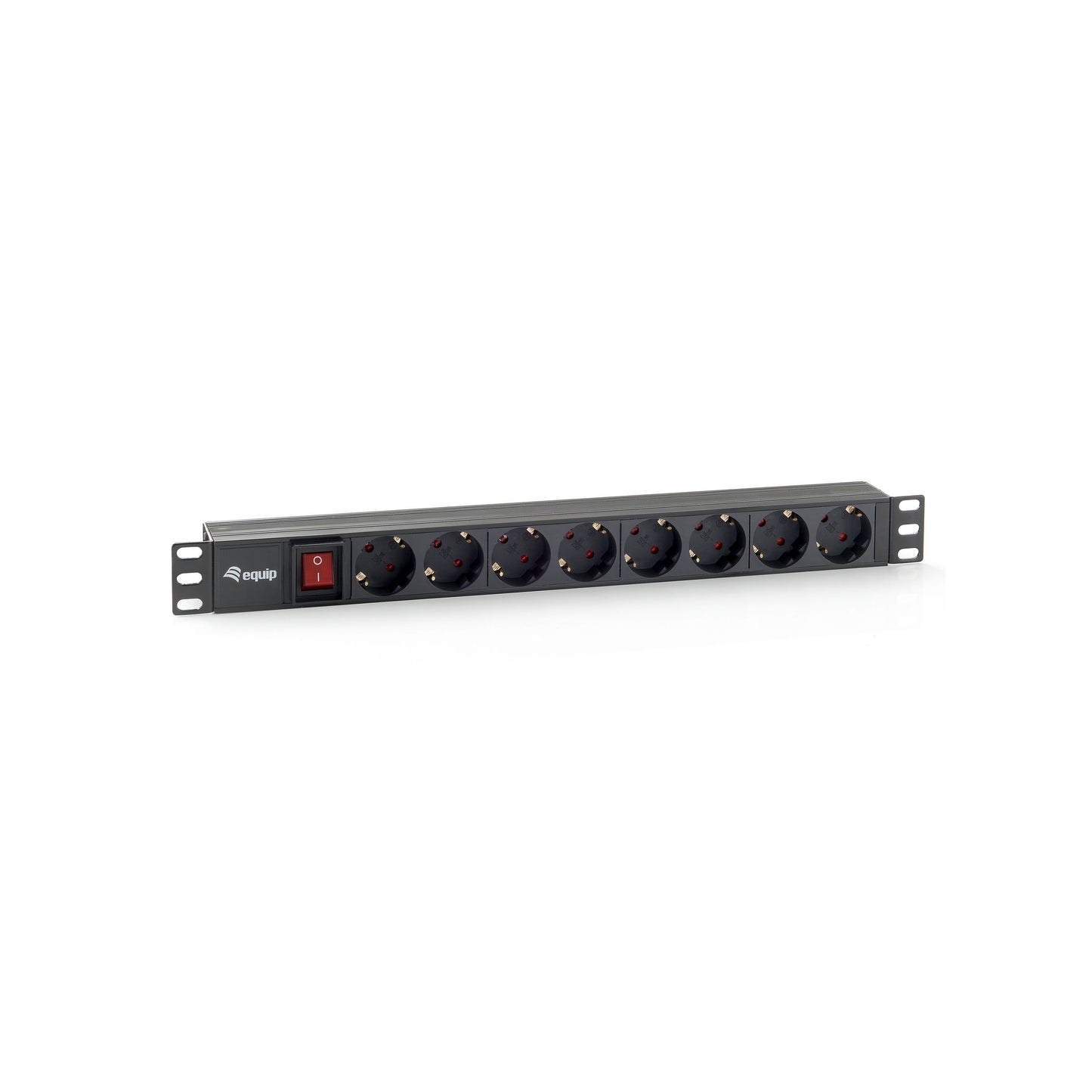 EQUIP - 333283 energiedistributie 8 AC-uitgang(en) 1U Zwart