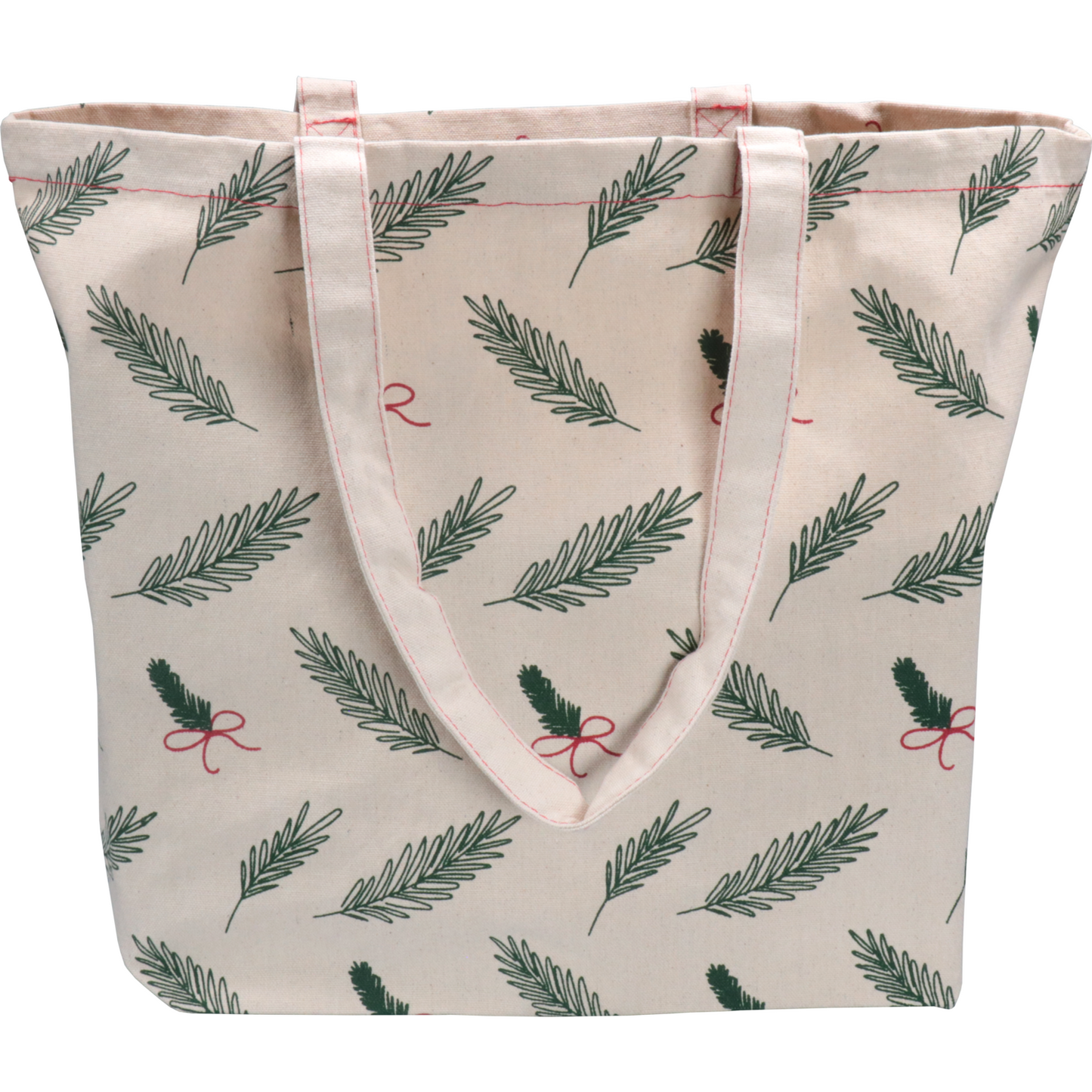Klika - Shopper | Kerstmis | Canvas | Kersttakjes en strikjes | 45x 15x36cm | 50 stuks