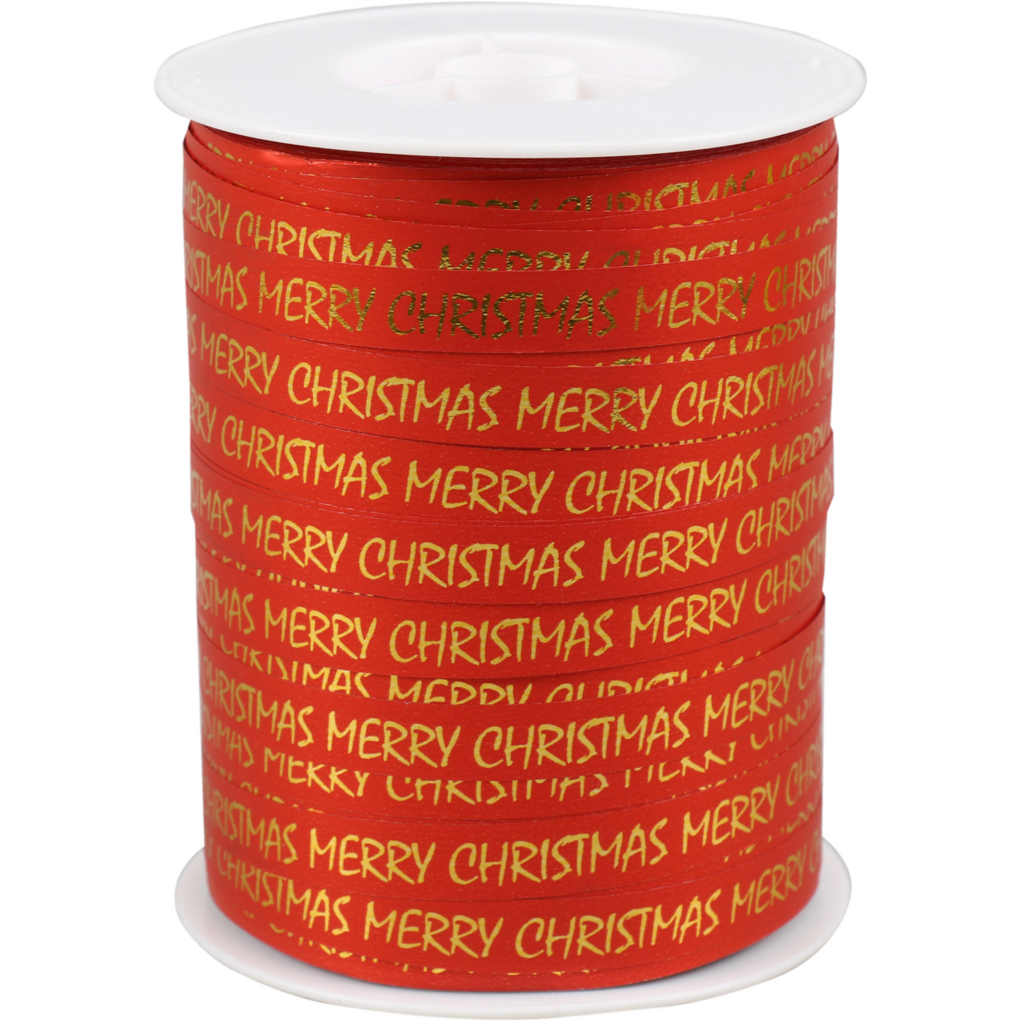 Klika - Lint | 10mm | 250m | Merry Christmas | PP | rood