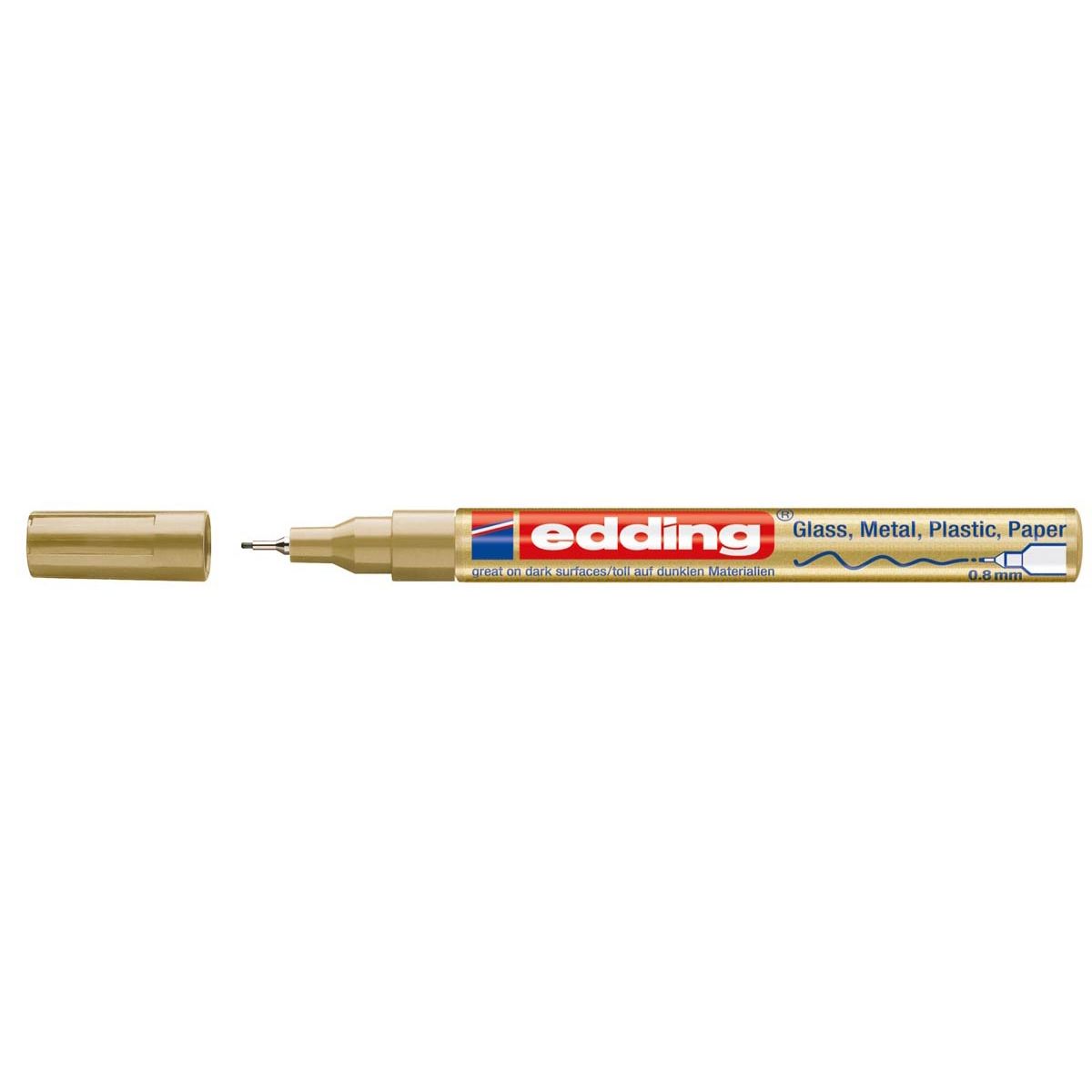 Edding - Marqueur peinture brillante e-780 CR or