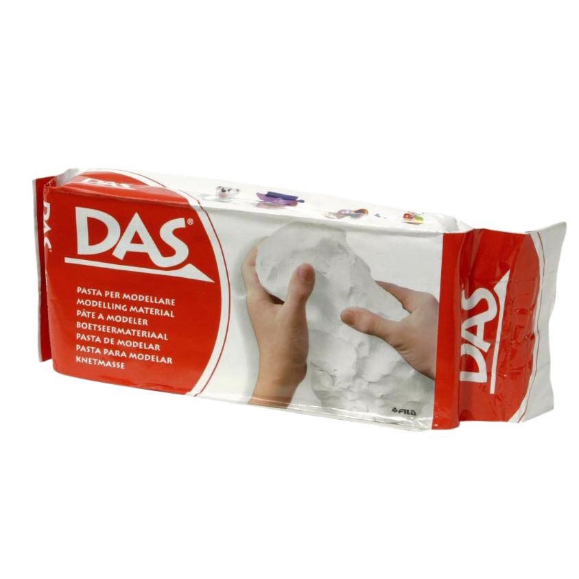 Badger - Pâte à modeler durcissant à l'air 500 grammes blanc | 24 pièces