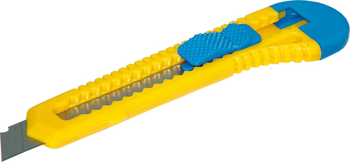OFFICE products - office cutter, 18 mm, blauw-geel