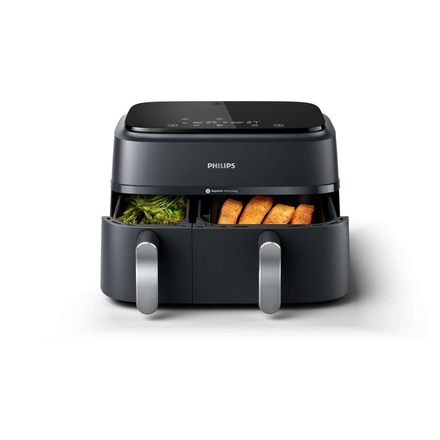 PHILIPS - 3000 series NA351/00 friteuse Dubbel 9 l Vrijstaand 2750 W Heteluchtfriteuse Grijs