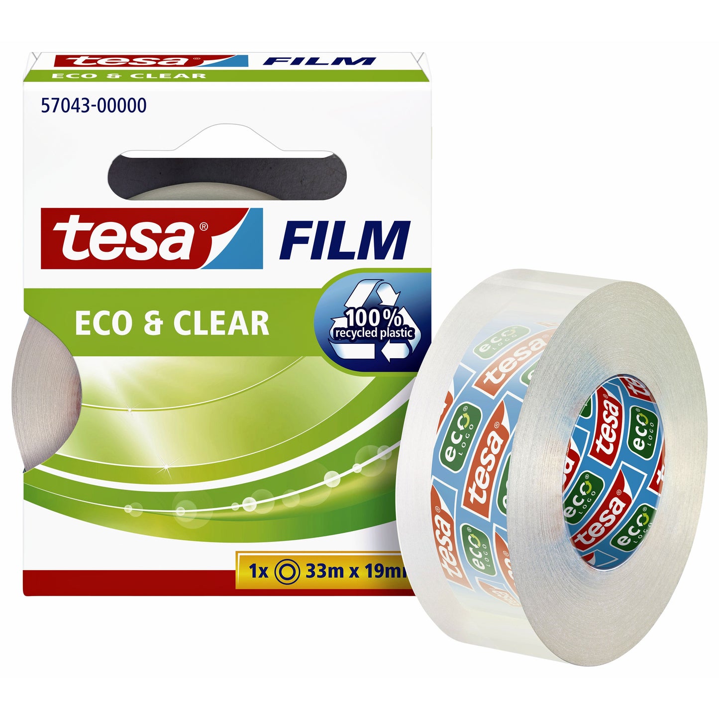 Tesa - Plakband film eco clear 33mx19mm transparant | 10 stuks