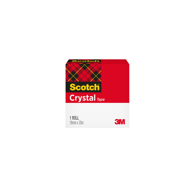 Scotch - Plakband crystal 600 19mmx33m transparant | 12 stuks