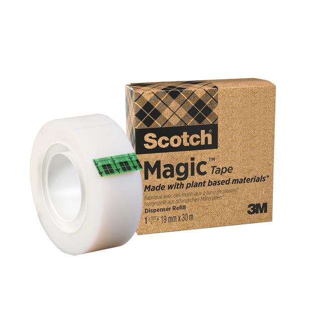 Scotch - Ruban adhésif magic 900 19mmx30m invisible mat