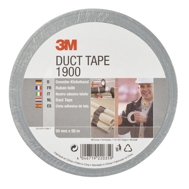 3M - 1900S50 50 m Synthetisch rubber Zilver