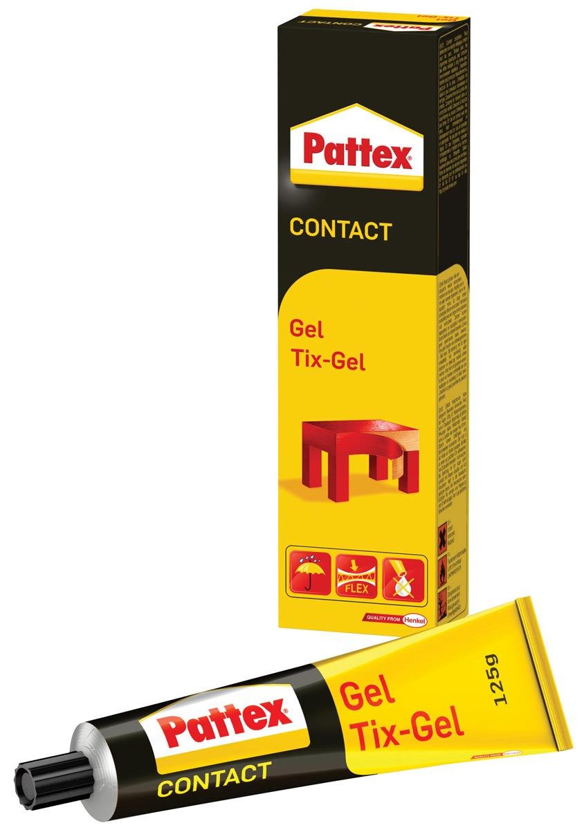 Pattex - colle contact Tix-Gel, tube de 125 g, sur blister