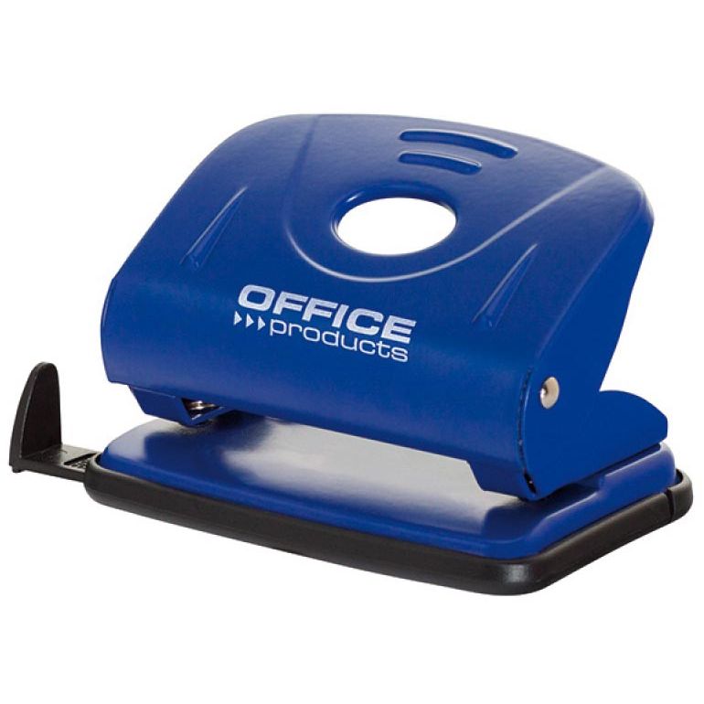 OFFICE products - perforator, 25 blad, in metaal, blauw