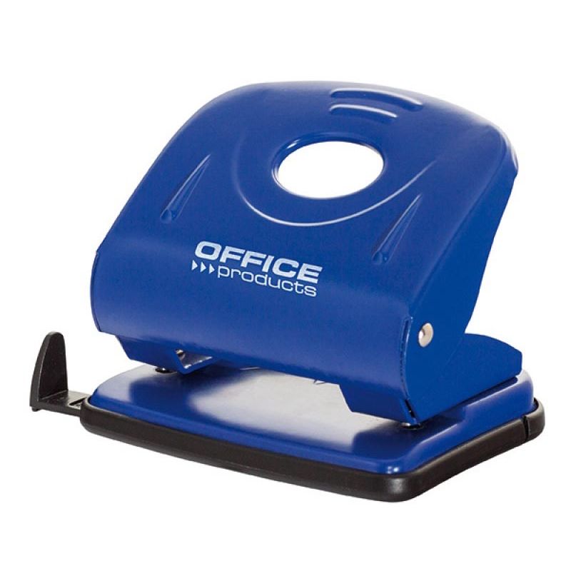 OFFICE products - perforator, 30 blad, in metaal, blauw