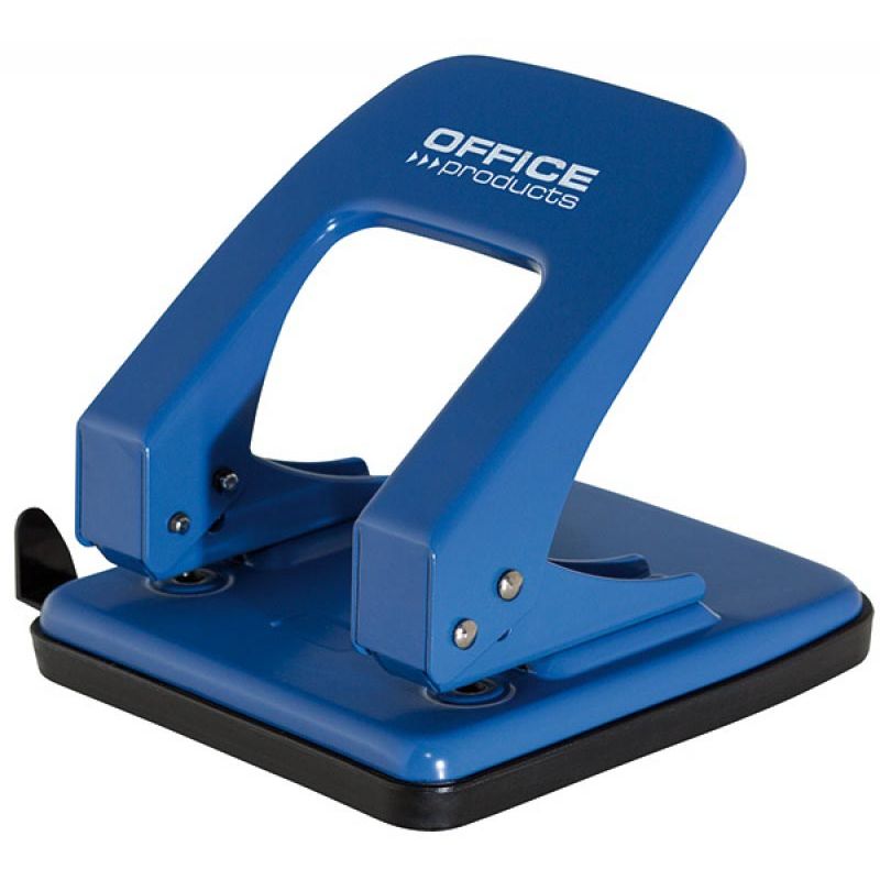 OFFICE products - perforator, 40 blad, in metaal, blauw