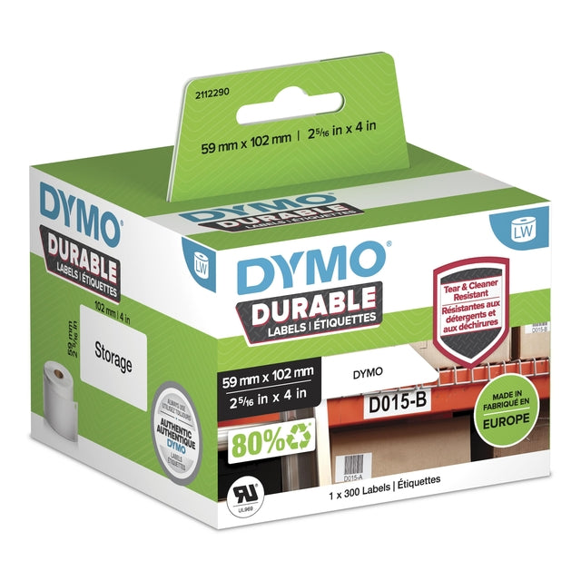 Dymo - Etiquette étiqueteuse industrielle 59x102 blanc