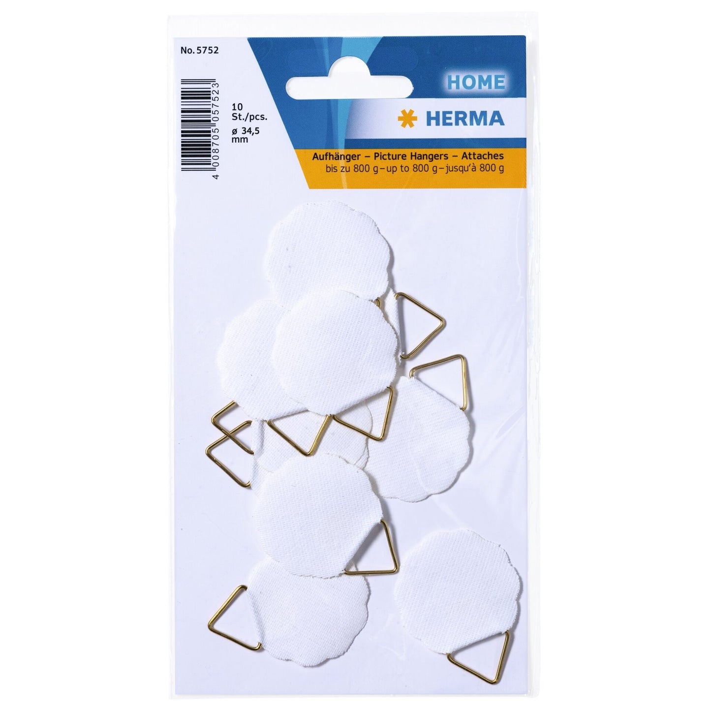 HERMA - Crochet de suspension 5752 34,5mm 10 pièces