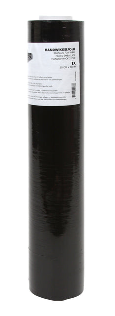 IEZZY - Wikkelfolie 500mmx300m 20mu zwart | 6 stuks