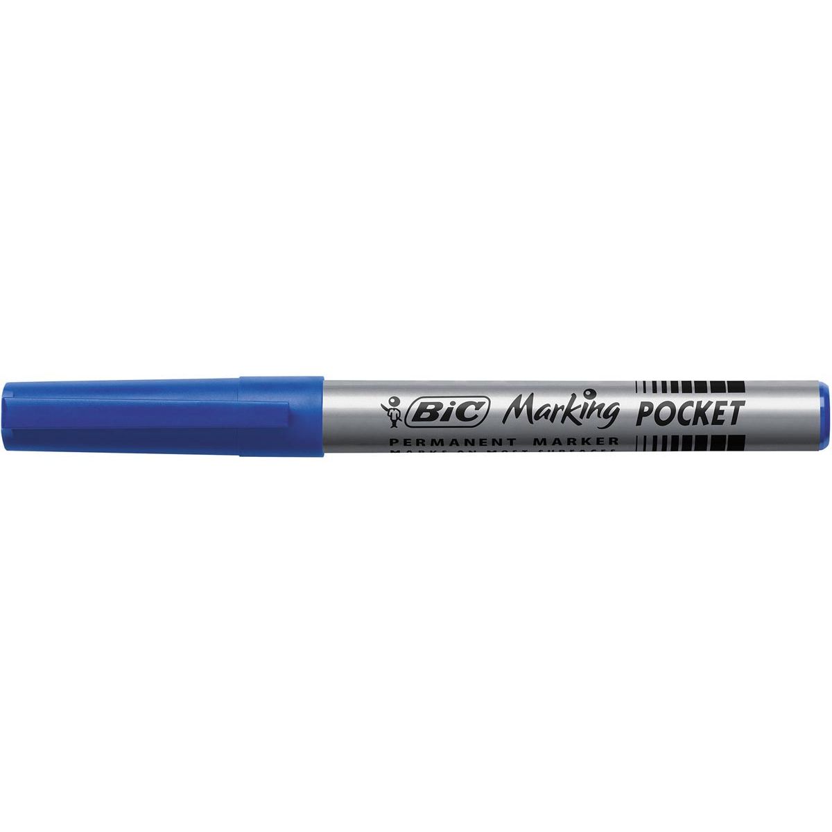 Bic - Permanentmarker ECOlutions, Schreibbreite 1,1 mm, feine Spitze, blau